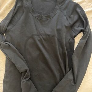 lululemon athletica Charcoal Long Sleeve Top